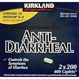 Anti-Diarrheal Loperamide Hydrochloride 2 mg 1200 Caplets Total (3 Packs of 2)