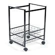Mobile File,Holds Letter Files,15"x12-7/8"x20-7/8",Black