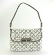 Coach Kristin Sequin Op Art Top Handle Pouch Handbag Bag Mushroom - Coach 45088MUS