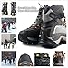 Kalevel Ice Grips Traction Cleats Rubber Snow Grips Anti Slip Ice Grippers for Shoes and Hoots Men Women Kids (M, Black)