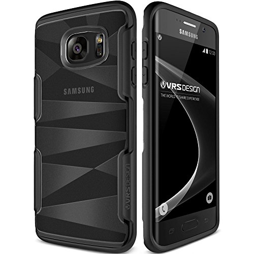 Galaxy S7 Edge Case, VRS Design [Shine Guard][Black] - [Clear Frost][Rugged Protection] For Samsung S7 Edge