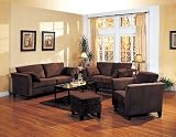 Coaster Company Park Place Brown Microfiber Sofa Set