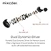 Mixcder SH302 Dual Driver In-ear Earphones Memory Wired Locked-in Stereo Sound Earbuds with Mic Sweatproof Sports Headphones for cell phone PC travel