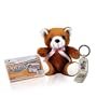 Beautiful, Soft, Plush Bear with Bow - 50 Sheets of Professional, High Quality, Glossy Inkjet Photo Paper - and Fidelity by Aiptek Keychain Picture Frame 2 1/4" tall x 1 1/8" wide - Carry Your Favorite Memory With You Always!