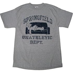 Simpsons Springfield Unathletic Dept. Mens T-Shirt