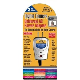 Digital Concepts Digital Camera Universal AC Power Adapter for use with Canon & Sony Digital Cameras
