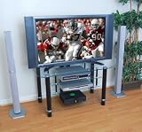 Suspended Shelf TV Stand- Clear/ Black(42)