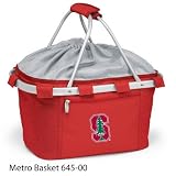Picnic Time 645-00-100-532 Stanford University Embroidered Metro Basket Picnic Basket Red