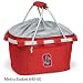 Picnic Time 645-00-100-532 Stanford University Embroidered Metro Basket Picnic Basket Red