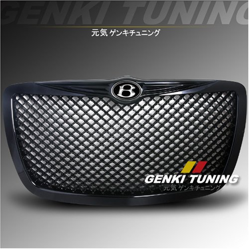 GENKI TUNING 2004-2007 (2005 2006) CHRYSLER 300 300C FRONT HOOD BLACK MESH GRILL GRILLE BENTLY STYLE 04 05 06 07