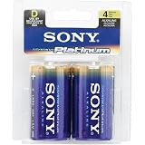 Buy Sony Stamina Platinum Alkaline D Batteries (4 Pack) by Sony