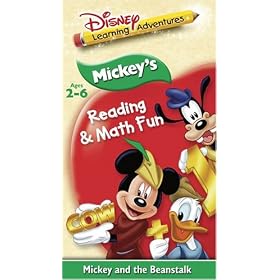 Disney's Learning Adventures - Mickey's Reading Math and Fun - Mickey and the Beanstalk [VHS]