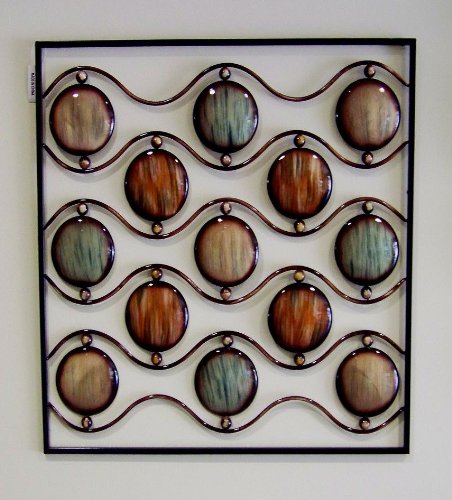 Metal Wall Art Abstract Circle Square Designer Style