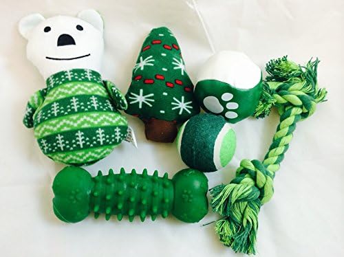Chritsmas 6 Piece Toy Stocking "Green"