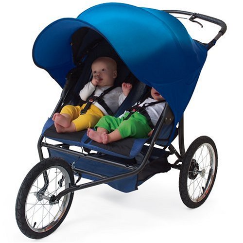 Kiddopotamus & Co Rayshade Double Uv Protective Stroller Shade Improves Sun Protection For Twin Stro