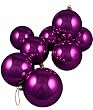 Pack of 16 Shiny Purple Magic Glass Ball Christmas Ornaments 4" (100mm)