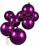Pack of 16 Shiny Purple Magic Glass Ball Christmas Ornaments 3.25" (80mm)