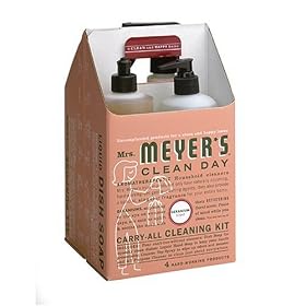 Mrs. Meyer's Clean Day Carry-All Cleaning Kit, Geranium, 1 Kit