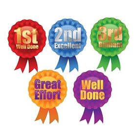 Sports Day Rosette Stickers