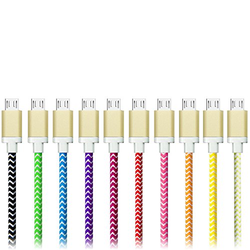 Okray 10 pack 1ft/30cm short mini high speed micro usb cable usb …