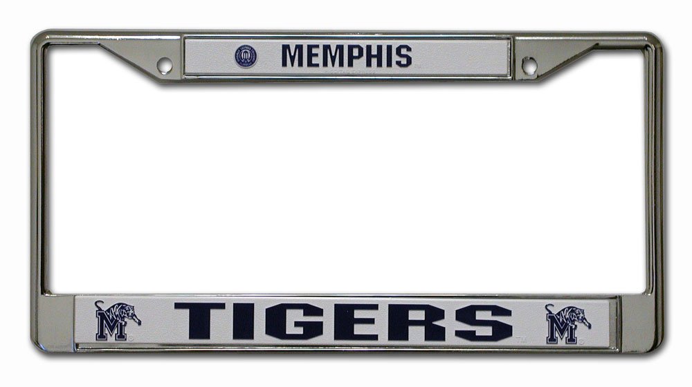 Amazon.com : NCAA Memphis Tigers Chrome License Plate Frame ...