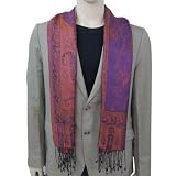 Handmade Gift Idea Mens Silk Scarf 91 x 165 Cmsby ShalinIndia