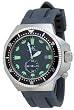 Adee Kaye #AK7235-MRB Men's Deep Buceo Stealth Collection Stainless Steel Silicone Rubber Band 300M Dive Watch