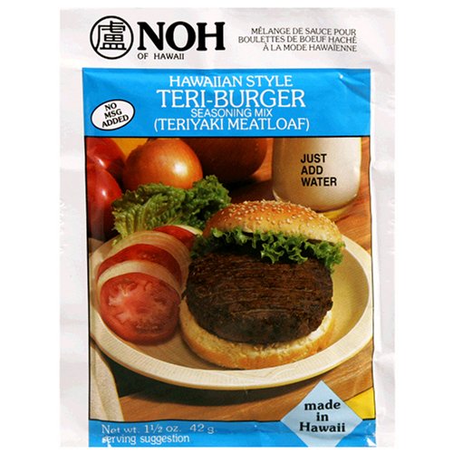 NOH Hawaiian Style Teri-Burger, 1.5-Ounce Packet, (Pack of 12) by Burgers
