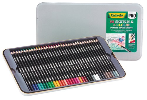 Childrens Toyshop  Toys : Crayola Pro 36 Sketch & Colour Pencil Collection