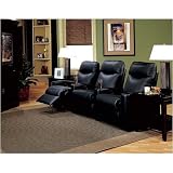 Showtime Collection Leather Motion Home Theater Chair Recliner
