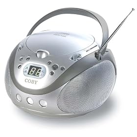 Coby CX-CD241 Portable CD Player with AM FM Stereo Tuner, Silver by Coby