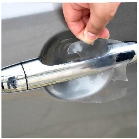 4x Clear Adhesive Door Handle Paint Scratch Protective Film Sheet Sticker