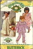 Butterick 4139 : Toddlers'/Children's Nightgown, Top, Pants & Transfers - Sizes 1-2-3