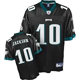 DeSean Jackson Jersey: Reebok Black Replica #10 Philadelphia Eagles Jersey