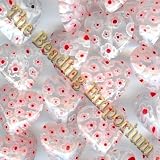 14 Strand 16mm Puffed Heart Shaped Millefiori Glass Beads Clear w/ Red & White Flowers 511CdcOT22L. SL160 14 Strand 16mm Puffed Heart Shaped Millefiori Glass Beads Clear w/ Red & White Flowers