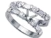 1.30 cts Baguette Diamonds Wedding Set - Platinum, 18kt White or Yellow Gold