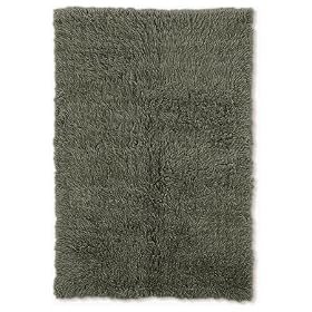 New Flokati Olive Area Rug with Bonus Rug Pad, 5 ft x 8 ft