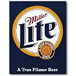 Nostalgic Miller Tin Sign : Miller Lite