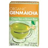 Eden Organic Green Tea with Brown Rice Traditional Genmaicha Tea Bags 16 Count Boxes Pack... by Eden Organic