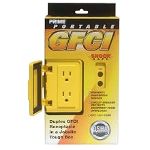 Prime Wire and Cable GF 200806 6-Foot 12/3 Portable GFCI Duplex Junction Box
