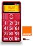 TTfone Mercury RED - Orange Pay As You Go - Pre Pay - PAYG - Big Button Easy to use Senior Mobile Phone - SOS button and large easy to read display