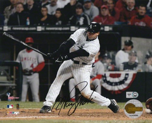 A.J. Pierzynski Autographed Photograph | Details: Chicago White Sox, 8x10, ALCS Game 2 Dropped 3rd Strike