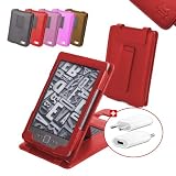 DURAGADGET`s Schutzh�lle mit integriertem Stand - ma�gefertigt - f�r den Amazon Kindle eReader + USB-Premium EU/DE Ladestecker, ROTvon "DURAGADGET"