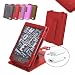 DURAGADGET Funda Y Cubierta Roja De Piel Aut�ntica Con Soporte Para El Kindle De Amazon, Wi-Fi, Monitor 6" E Ink + Cargador De Red El�ctrica (NO Funciona Con El Amazon Kindle Touch / Touch 3G)