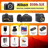 Nikon D300s Digital SLR Camera Body + 2 Extended Life Batteries + Battery Charger + 8 GB Memory Card + Card Reader + Tripod + Carrying Case + Starter Kit + Digital Flash and more!!