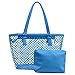 MICOM Cute Neno Candy Color Polka Dot Clear Bags Beach Tote Shoulder Handbag