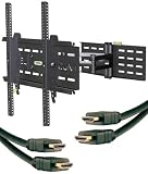 Level Mount 34 To 65 Inches  Cantilever Flat Panel Mount with 2 6ft HDMI Cables