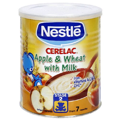 Nestle Cerelac, Apple, 14-Ounce Can (Pack of 4) by Cerelac