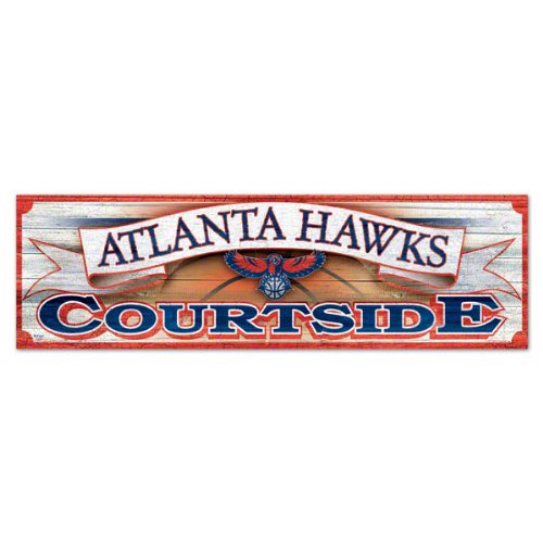 Atlanta Hawks 9x30 Wood Sign