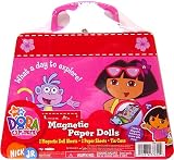 Jakks Pacific Flying Colors Dora Clutch N Go Magnetic Paper Dolls